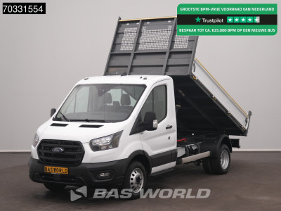 Ford Transit 165pk Kipper Dubbellucht 3,5t Trekhaak Airco Euro6 Tipper Benne Kieper Airco Trekhaak