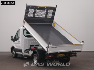 Ford Transit 165pk Kipper Dubbellucht 3,5t Trekhaak Airco Euro6 Tipper Benne Kieper Airco Trekhaak foto 6
