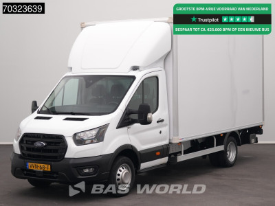 Ford Transit 165pk Laadklep Zijdeur Dubbellucht Bakwagen Airco Cruise Camera Lat om Lat DHollandia Euro6 Meubelbak Koffer Airco Cruise control