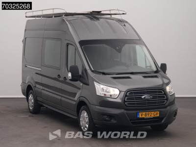 Ford Transit 170pk Dubbel Cabine 170PK L3H3 Hoog Dak Trekhaak Airco Cruise Camera Parkeersensoren Imperiaal Euro6 L3 DC Doka Mixto Hoog Dak Hohes Dach Airco Trekhaak Cruise control 5