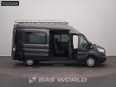 Ford Transit 170pk Dubbel Cabine 170PK L3H3 Hoog Dak Trekhaak Airco Cruise Camera Parkeersensoren Imperiaal Euro6 L3 DC Doka Mixto Hoog Dak Hohes Dach Airco Trekhaak Cruise control 7