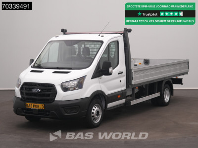 Ford Transit 170pk Open Laadbak Dubbellucht Airco Trekhaak Voorruit verw. Euro6 Pickup Pritsche Trekhaak