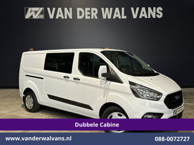 Ford Transit Custom 2.0 TDCI 130pk L2H1 Dubbele Cabine Euro6 Airco | 5-Zits | Camera | LED | Tachograaf Cruisecontrol, Trekhaak, Stoelverwarming, Verwarmde voorruit, Parkeersensoren