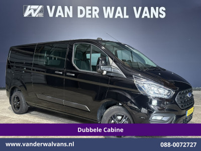 Ford Transit Custom 2.0 TDCI 130pk L2H1 Dubbele Cabine Euro6 Airco | 5-Zits | Navigatie | LED | Apple Carplay | Cruisecontrol 2800kg trekhaak, LM velgen, Parkeersensoren