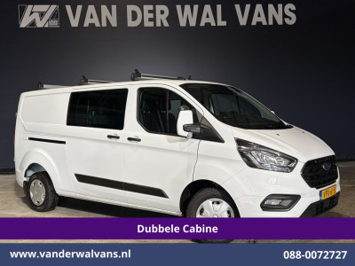 Ford Transit Custom 2.0 TDCI 130pk L2H1 Dubbele Cabine Euro6 Airco | 6-Zits | Apple Carplay | LED | Cruisecontrol 2800kg trekhaak, Dakdragers, Stoelverwarming, Verwarmde voorruit, Parkeersensoren