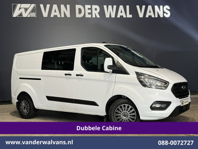 Ford Transit Custom 2.0 TDCI 131pk Automaat L2H1 Dubbele Cabine Euro6 Airco | 5-zits | Camera | Navigatie LED, Cruiscontrol, Stoelverwarming, Verwarmde Voorruit, Parkeersensoren