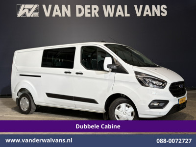 Ford Transit Custom 2.0 TDCI 131pk L2H1 Dubbele Cabine Euro6 Airco | 6-Zits | Camera | Apple Carplay | Xenon | Cruisecontrol 2540kg Trekhaak, Android Auto, Verwarmde voorruit, Parkeersensoren