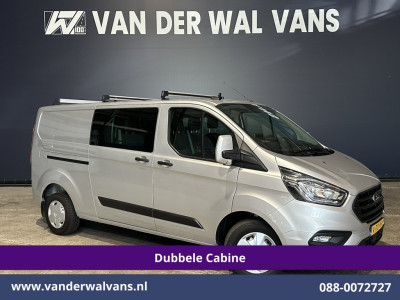 Ford Transit Custom 2.0 TDCI 131pk L2H1 Dubbele Cabine Euro6 Airco | 6-Zits | Camera | Navigatie | Apple Carplay | LED | Cruisecontrol Android Auto, Parkeersensoren, 2800kg Trekhaak, Dakdragers