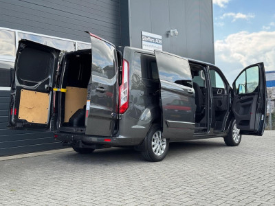 Ford Transit Custom 2.0 TDCI 131pk L2H1 Limited DC | D-RIEM NIEUW! | 2x SCHUIF | Navi | Camera | Raptor | CarPlay | Trekhaak | 5-p foto 8