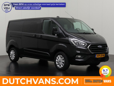Ford Transit Custom 2.0TDCI 170PK Automaat Dubbele Cabine Lang Limited | Navigatie | Camera | 2xSchuifdeur |  Airco | Cruise | Trekhaak