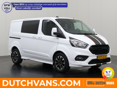 Ford Transit Custom 2.0TDCI 170PK Sport Automaat Dubbele Cabine | 2xSchuifdeur | Leder | Navigatie | Camera | Trekhaak