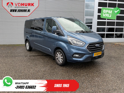 Ford Transit Custom 2.0 TDCI 170 pk Aut. L2 Limited DC Dubbel Cabine MARGE Bi-Xenon/ 2x schuifdeur/ Adapt.Cruise/ Stoelverw./ Carplay/ Navi/ Camera/ LMV/ PDC/ Airco