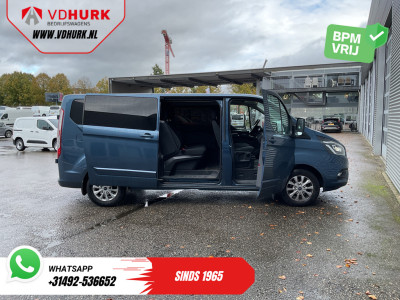 Ford Transit Custom 2.0 TDCI 170 pk Aut. L2 Limited DC Dubbel Cabine MARGE Bi-Xenon/ 2x schuifdeur/ Adapt.Cruise/ Stoelverw./ Carplay/ Navi/ Camera/ LMV/ PDC/ Airco foto 6