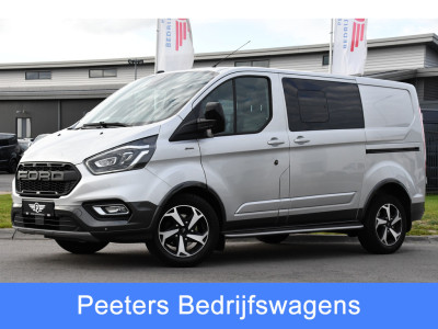 Ford Transit Custom 2.0 TDCI L1H1 Active DC Full Options! Adaptieve Cruise, Camera, Xenon, Carplay, Leder, Automaat, 170pk, Multimedia, Uniek!