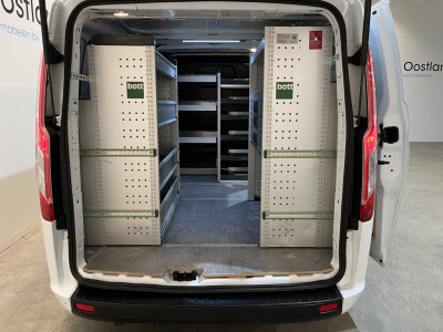 Ford Transit Custom 2.0 TDCI L1H1 Trend 130 PK / Servicebus / Bott Inrichting / Euro 6 / Schuifdeur L+R / Airco / CarPlay / Cruise Control / Camera / Navigatie / Klep / 3-Zits foto 4