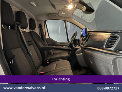 Ford Transit Custom 2.0 TDCI L2H1 Euro6 Airco | Navigatie | Camera | LED | Cruisecontrol | Android Auto Parkeersensoren, Verwarmde voorruit, Stoelverwarming, Bijrijdersbank, 2800kg trekvermogen foto 9