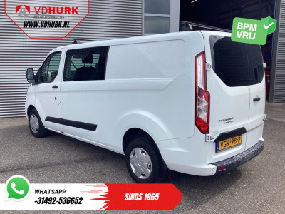 Ford Transit Custom 2.0 TDCI L2 Trend DC Dubbel Cabine BPM VRIJ! NL Auto/ Stoelverw./ Carplay/ 2.7t Trekverm./ Navi/ PDC/ Cruise foto 2