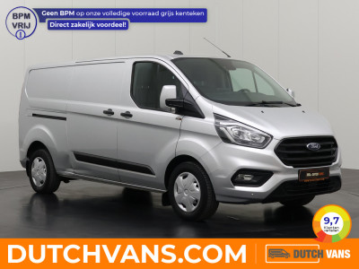 Ford Transit Custom 2.0TDCi 130PK Automaat Lang | Achterdeuren | Multimedia | Airco | Leder | Cruise | 3-Zits