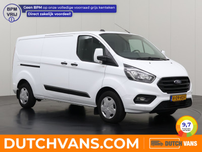 Ford Transit Custom 2.0TDCi 130PK Lang | Achterdeuren | Multimedia | 3-Zits | Betimmering | Airco | Cruise