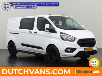Ford Transit Custom 2.0TDCi 130PK Lang Dubbele Cabine | 6-Persoons | Navigatie | Camera | Kastinrichting | Airco | Cruise