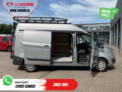 Ford Transit Custom 2.2 TDCI 155 pk L2H2 Carplay/ 2.8t Trekverm./ Airco/ Cruise/ Imperiaal + Ladder/ PDC/ Trekhaak 5