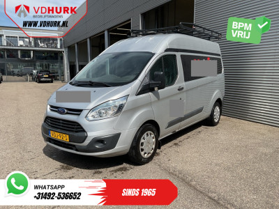 Ford Transit Custom 2.2 TDCI 155 pk L2H2 Carplay/ 2.8t Trekverm./ Airco/ Cruise/ Imperiaal + Ladder/ PDC/ Trekhaak 8