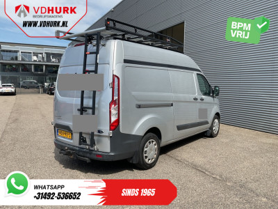 Ford Transit Custom 2.2 TDCI 155 pk L2H2 Carplay/ 2.8t Trekverm./ Airco/ Cruise/ Imperiaal + Ladder/ PDC/ Trekhaak 9