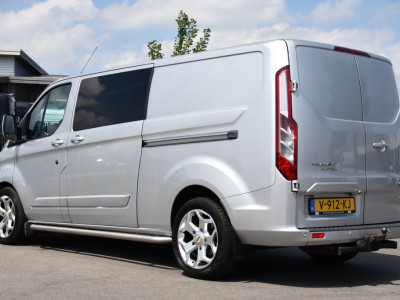 Ford Transit Custom 290 2.0 TDCI L2H1 Limited DC Camera, Cruise, Sensoren, 2 x Schuifdeur, 170pk, Automaat, Trekhaak, Leder, Uniek! foto 3