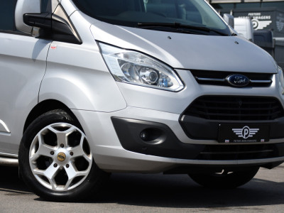 Ford Transit Custom 290 2.0 TDCI L2H1 Limited DC Camera, Cruise, Sensoren, 2 x Schuifdeur, 170pk, Automaat, Trekhaak, Leder, Uniek! foto 8
