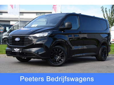 Ford Transit Custom 300 2.0 TDCI L1H1 Black Edition Cruise, Camera, Carplay, LED, 136pk, Automaat, NAVI, Airco, Multimedia, Uniek!
