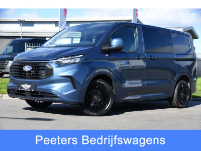 Ford Transit Custom 300 2.0 TDCI L1H1 DC Limited PB Edition Adaptieve Cruise, Camera, Carplay, LED, Stoelverwarming, 2 x Schuifdeur, Automaat, Stuurverwarming, Trekhaak, 170pk, Uniek!