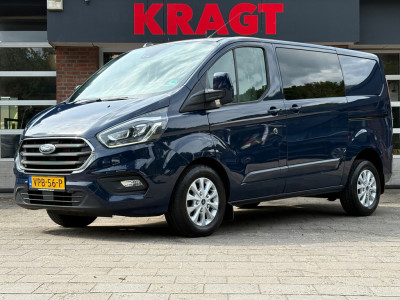 Ford Transit Custom 300 2.0 TDCI L1H1 Limited DC AUTOMAAT ADAPT Cruise|LED VERL|NAVI|lederen bekl|ORIG NEDERLANDS|NAP