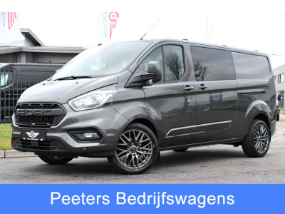 Ford Transit Custom 300 2.0 TDCI L2H1 DC Raptor Edition Limited Camera, Cruise, Carplay, 130pk, Automaat, Sensoren, Multimedia, 2 x Schuifdeur, UNIEK!