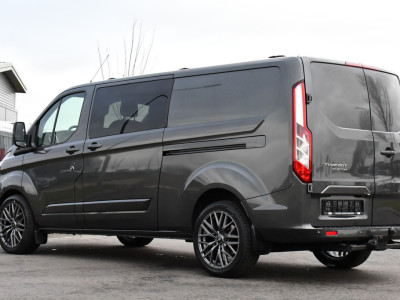 Ford Transit Custom 300 2.0 TDCI L2H1 DC Raptor Edition Limited Camera, Cruise, Carplay, 130pk, Automaat, Sensoren, Multimedia, 2 x Schuifdeur, UNIEK! foto 3
