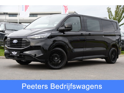 Ford Transit Custom 300 2.0 TDCI L2H1 Limited Black Edition Adaptieve Cruise, Camera, Carplay, LED, 2 x Schuifdeur, Automaat, 170pk, Stoelverwarming, Sensoren, Uniek!