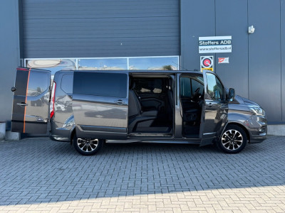 Ford Transit Custom 320 2.0 TDCI 185pk L2H1 Sport DC | L+R SCHUIF | Navi | Xenon | Raptor | Automaat | Trekhaak | 5-Zits 10