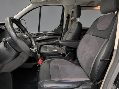Ford Transit Custom 320 2.0 TDCI L1H1 DC MS-RT Black Edition Adaptieve Cruise, Camera, Carplay, 170pk, 2 x Schuifdeur, Automaat, LED, Stoelverwarming, Leder, Uniek! foto 2
