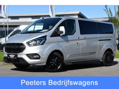 Ford Transit Custom 320 2.0 TDCI L2H1 Platinum Edition DC MARGE! Camera, Cruise, Carplay, 130pk, Automaat, Leder, LED, Multimedia, Stoelverwarming, Uniek!