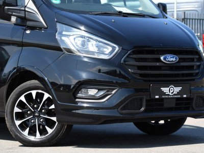 Ford Transit Custom 320 2.0 TDCI L2H1 Sport Black Edition Full Options! adaptieve Cruise, Camera, Carplay, Leder, Stoelverwarming, 185pk, LED, Automaat, Uniek! 8