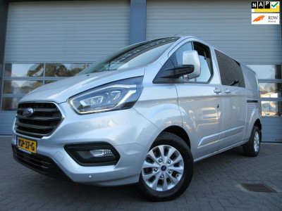 Ford Transit Custom 320 2.0 TDCI L2, Limited, DC, Dubbel Cabine, LED, 2x schuifdeur, Camera.
