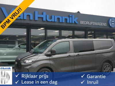 Ford Transit Custom 320L 136PK Trend DC AUT BPM VRIJ!! 13 Sync4 Navi, ACC, Cam, 2x Schuifdeur 17 LM!! NR. A244