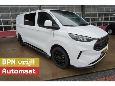 Ford Transit Custom 320L 2.0 TDCI 170PK L2H1 Limited DubbelCabine Automaat Schuifdeur L/R Nr. V093 | Airco | Adap.Cruise | Navi | 360 Camera / 19 inch LM Velgen DEMO