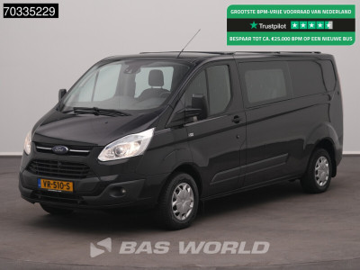 Ford Transit Custom 125pk Dubbel Cabine L2H1 Navi Trekhaak Airco Cruise Camera Parkeersensoren v+a DC Doka Mixto Airco Trekhaak Cruise control