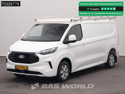 Ford Transit Custom 170pk Automaat L2H1 Trekhaak LED Xenon Airco Cruise Camera Parkeersensoren Imperiaal Werkplaatsinrichting Euro6 L2 Airco Trekhaak Cruise control