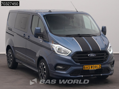 Ford Transit Custom 170pk Automaat Sport Dubbel Cabine 2x Schuifdeur Limited L1H1 LED Xenon Navi Airco Cruise Camera Parkeersensoren v+a Velgen Euro6 L1 DC Doka Mixto Airco Cruise control foto 5