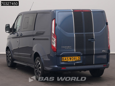 Ford Transit Custom 170pk Automaat Sport Dubbel Cabine 2x Schuifdeur Limited L1H1 LED Xenon Navi Airco Cruise Camera Parkeersensoren v+a Velgen Euro6 L1 DC Doka Mixto Airco Cruise control foto 6