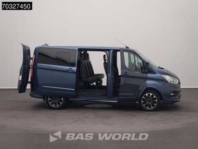 Ford Transit Custom 170pk Automaat Sport Dubbel Cabine 2x Schuifdeur Limited L1H1 LED Xenon Navi Airco Cruise Camera Parkeersensoren v+a Velgen Euro6 L1 DC Doka Mixto Airco Cruise control foto 8