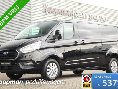 Ford Transit Custom 320 2.0TDCI 170pk L2H1 Limited DC | Automaat | L+R Zijdeur | Trekhaak | Camera | Carplay/Android | | Lease 537,- p/m