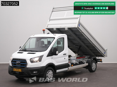 Ford e-Transit COMING SOON! Elektrisch 68kWh 310km WLTP Kipper Airco Cruise Camera CarPlay Open Laadbak Airco Cruise control
