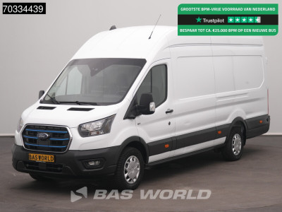 Ford e-Transit 184pk Elektrisch 68kWh 317KM WLTP L4H3 Airco Navi Camera Carplay PDC v+a Airco Cruise control